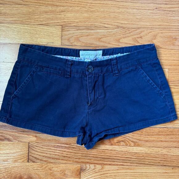 y2k 2000s vintage aeropostale aero mini micro low-rise shorts - Picture 1 of 8